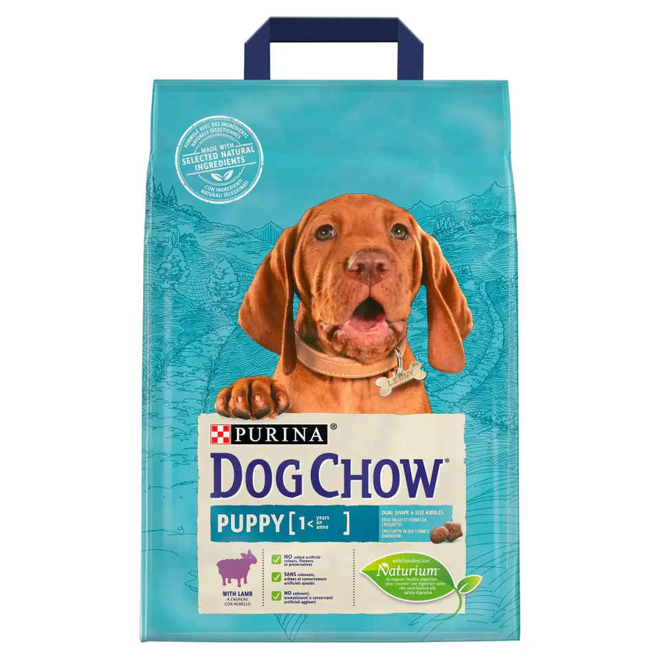 ⁨PURINA DOG CHOW Puppy Lamb - sucha karma dla szczeniąt wszystkich ras - 2,5kg⁩ w sklepie Wasserman.eu