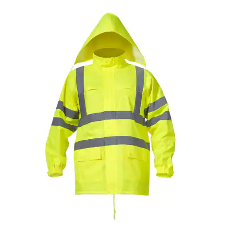 ⁨Jacket warn. rain,, yellow," "l," ce, lahti⁩ at Wasserman.eu