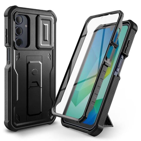 ⁨Etui SAMSUNG GALAXY A16 Tech-Protect Kevlar Cam+ czarne⁩ w sklepie Wasserman.eu