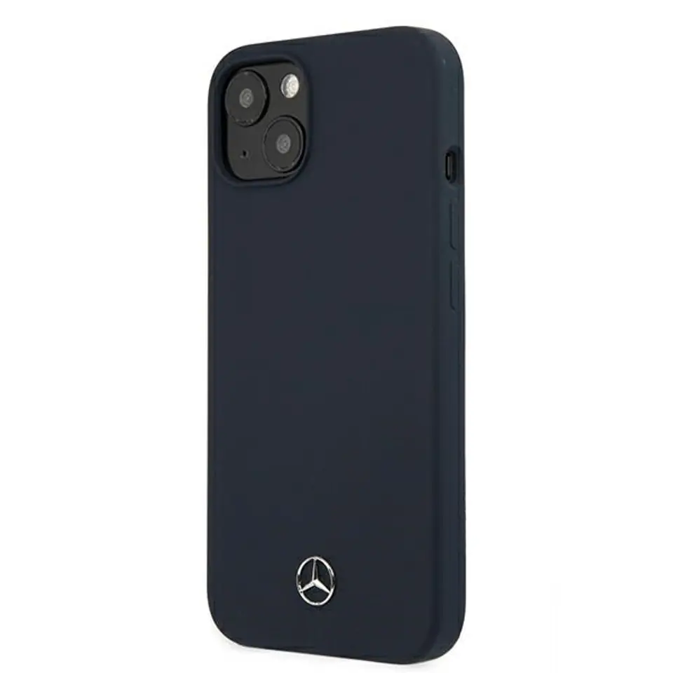 ⁨Mercedes MEHCP13SSILNA iPhone 13 mini 5,4" granatowy/navy hardcase Silicone Line⁩ w sklepie Wasserman.eu