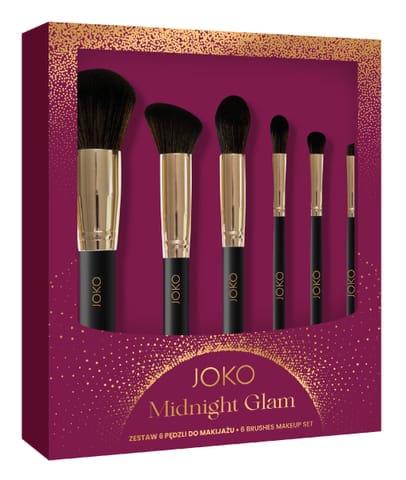 ⁨JOKO Midnight Glam Zestaw pędzli do makijażu 1 op. - 6 szt.⁩ w sklepie Wasserman.eu