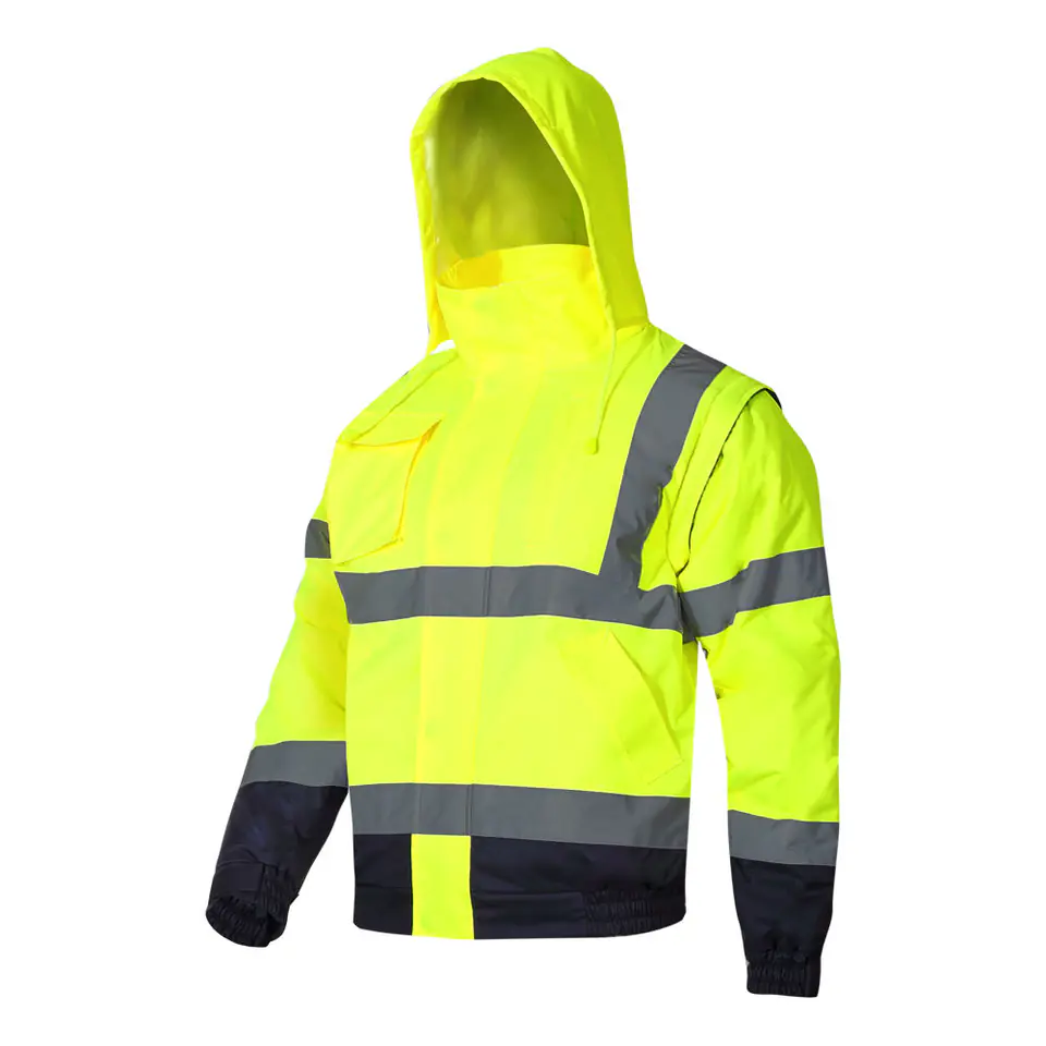 ⁨WARNING PADDED JACKET DET. SLEEVES, YELLOW, "3XL", CE, LAHTI⁩ at Wasserman.eu