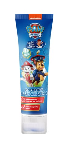 ⁨KIDS Psi Patrol Żel koloryzujący do kąpieli 2w1 - Bubble Gum (guma balonowa) 150 ml⁩ w sklepie Wasserman.eu