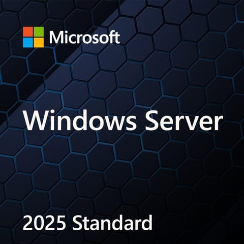 ⁨System operacyjny MICROSOFT Windows Server Standard 2025 64-bit ENG DVD 16-core OEM EP2-25187⁩ w sklepie Wasserman.eu