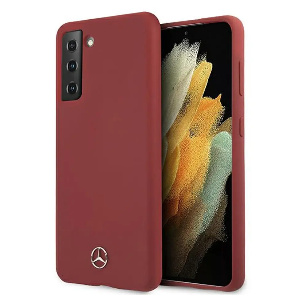 ⁨Mercedes MEHCS21MSILRE S21+ G996 czerwony/red hardcase Silicone Line⁩ w sklepie Wasserman.eu