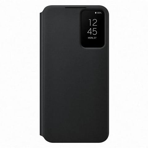 ⁨Etui Samsung EF-ZS906CB S22+ S906czarny/black Clear View Cover⁩ w sklepie Wasserman.eu
