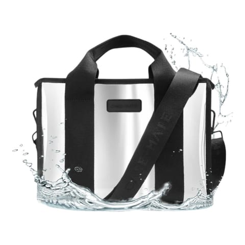Case-Mate Mini Travel Tote Bag - Wodoodporna torba na ramię (Silver Chrome) w sklepie Wasserman.eu