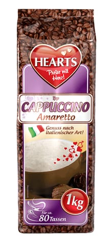 ⁨Hearts Cappuccino Amaretto 1 kg⁩ w sklepie Wasserman.eu