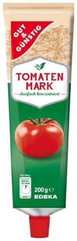 ⁨G&G Tomato Puree in Tube 200 g⁩ at Wasserman.eu