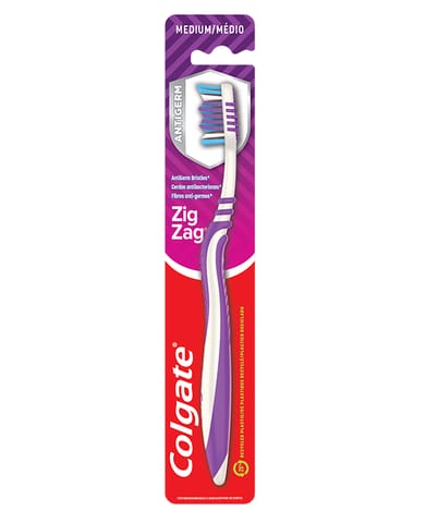 ⁨Colgate ZigZag Antibacterial Medium Szczoteczka do Zębów⁩ w sklepie Wasserman.eu