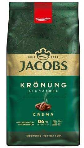 ⁨Jacobs Krönung Crema Kawa Ziarnista 1 kg⁩ w sklepie Wasserman.eu