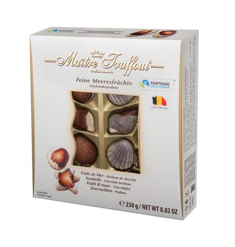 ⁨MaitreTruffout Belgian Pralines Sea Shells 250 g⁩ at Wasserman.eu