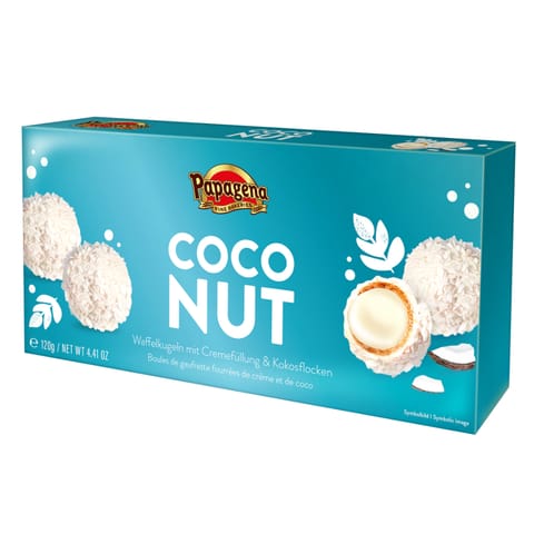 ⁨Papagena Wafer Balls with Coconut 120 g⁩ at Wasserman.eu