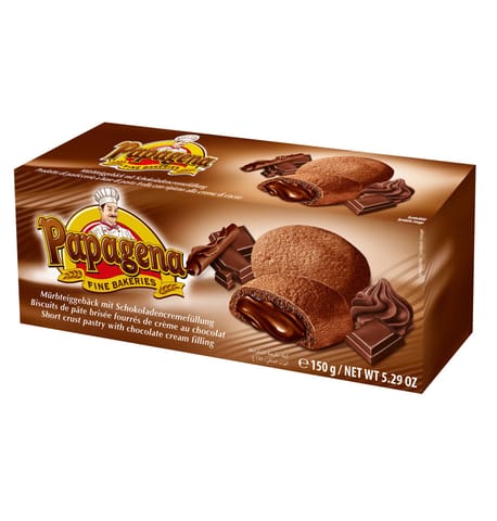 ⁨Papagena Cookies with Chocolate Cream 150 g⁩ at Wasserman.eu