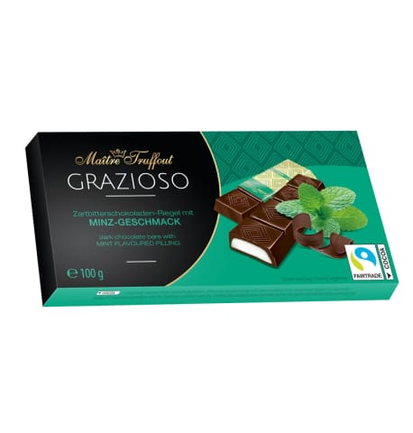 ⁨MaitreTruffout Grazioso Chocolates with Mint Filling 100 g⁩ at Wasserman.eu