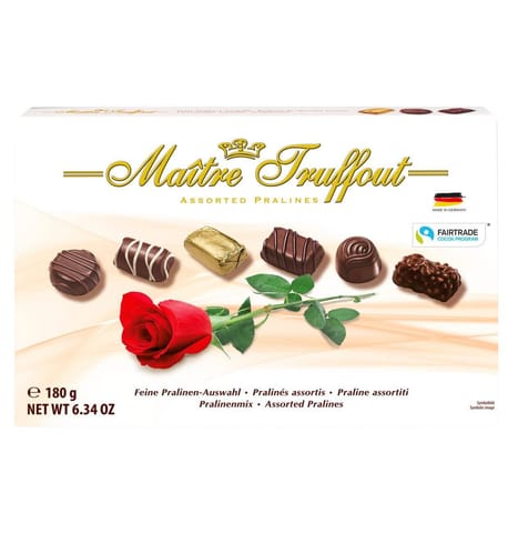 ⁨MaitreTruffout Pralinenmischung Rose 180 g⁩ at Wasserman.eu