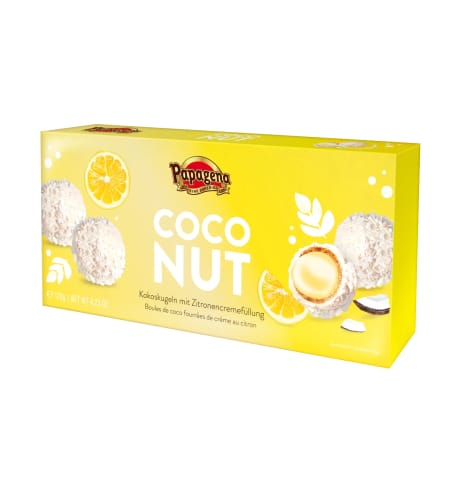 ⁨Papagena Coconut Balls with Lemon Cream 120 g⁩ at Wasserman.eu