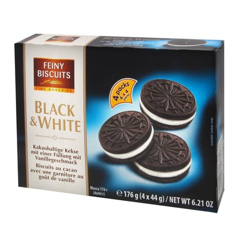 ⁨Feiny Biscuits Black &White Biscuits 176 g⁩ at Wasserman.eu