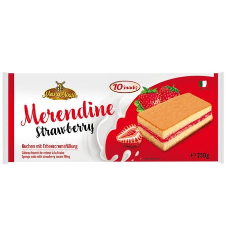 ⁨Meistr Moulin Sponge Sandwiches with Strawberry Cream 250 g⁩ at Wasserman.eu