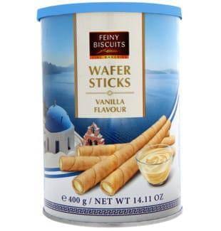 ⁨Feiny Biscuits Wafer Tubes with Vanilla Filling 400 g⁩ at Wasserman.eu