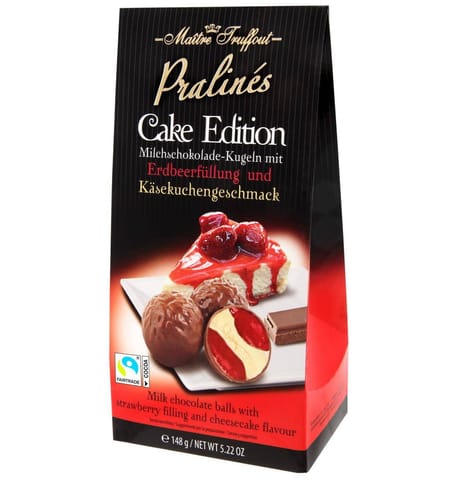 ⁨MaitreTruffout Pralinen Cake Edition Cheesecake-Strawberry Pralines 148 g⁩ at Wasserman.eu