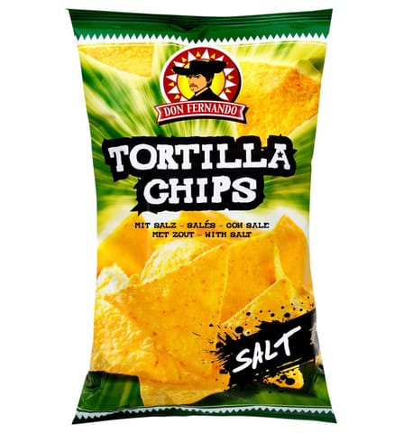 ⁨Don Fernando Nachos Tortilla with salt 200 g⁩ at Wasserman.eu