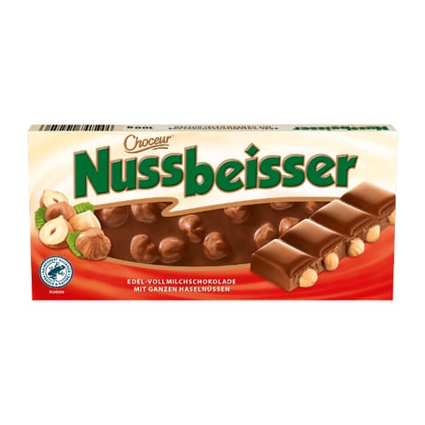 ⁨Nussbeisser Milk Chocolate with Nuts100 g⁩ at Wasserman.eu