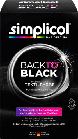 ⁨Simplicol Back to Black Barwnik do Tkanin do Odnawiania Koloru 400 g⁩ w sklepie Wasserman.eu