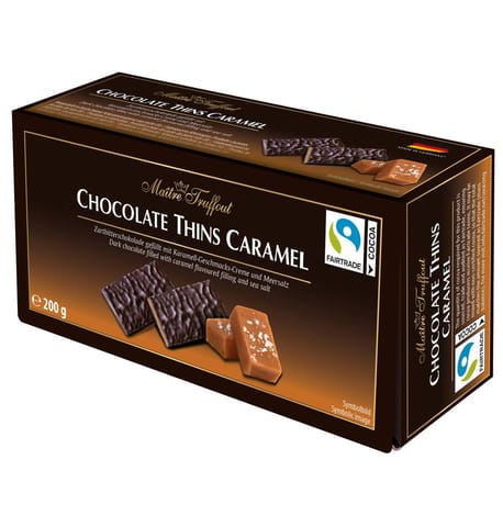 ⁨MaitreTruffout Chocolate Slices Salty Caramel 200 g⁩ at Wasserman.eu