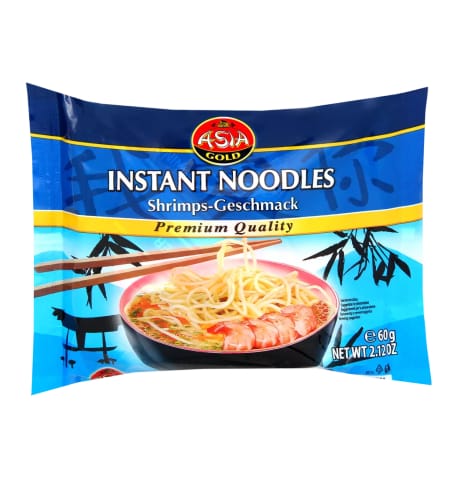 ⁨Asia Gold Instant Noodles Shrimps 60 g⁩ at Wasserman.eu