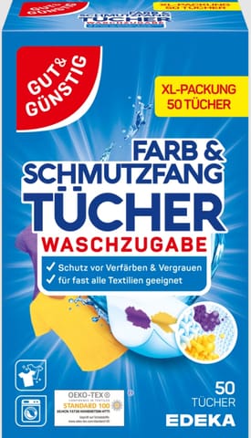 ⁨G&G Chusteczki Wyłapujące Kolor i Brud XL 50 szt.⁩ w sklepie Wasserman.eu