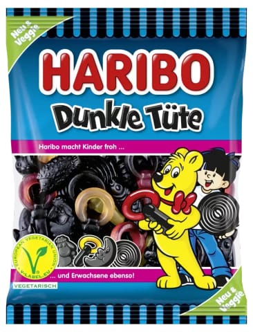 ⁨Haribo Dunkle Tüte Gummies 175 g⁩ at Wasserman.eu