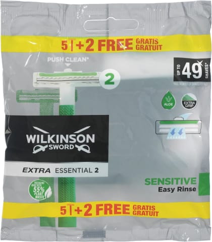 ⁨Wilkinson Sword Extra2 Sensitive Jednorazowa Maszynka do Golenia 7 szt.⁩ w sklepie Wasserman.eu