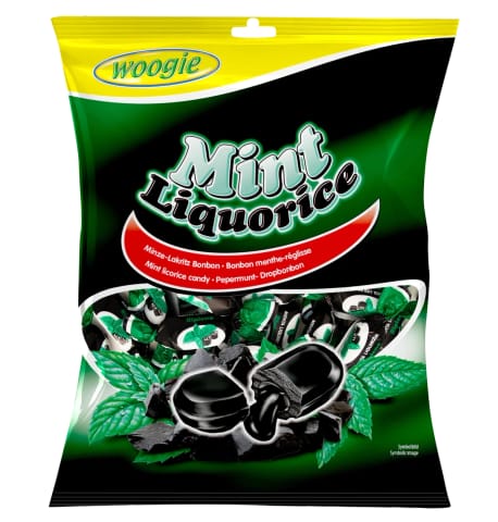 ⁨Woogie Lukrecja Miętowa 170 g⁩ w sklepie Wasserman.eu