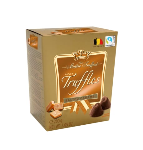 ⁨MaitreTruffout Belgijskie Trufle Karmelowe 200 g⁩ w sklepie Wasserman.eu