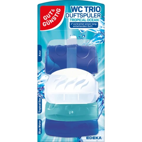 ⁨G&G WC Trio Tropical Ocean Zawieszka WC 3 x 55 ml⁩ w sklepie Wasserman.eu