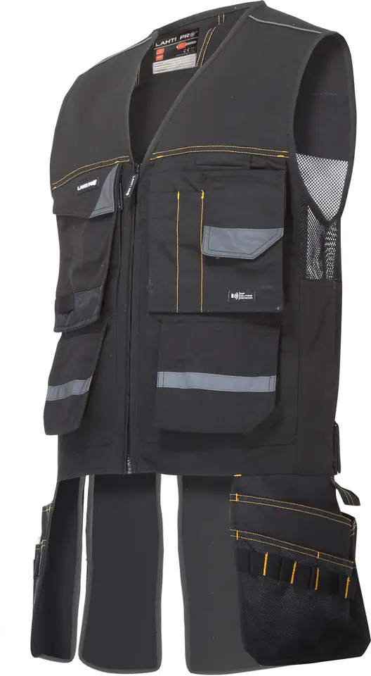 ⁨Assembly vest black, "s", ce, lahti⁩ at Wasserman.eu