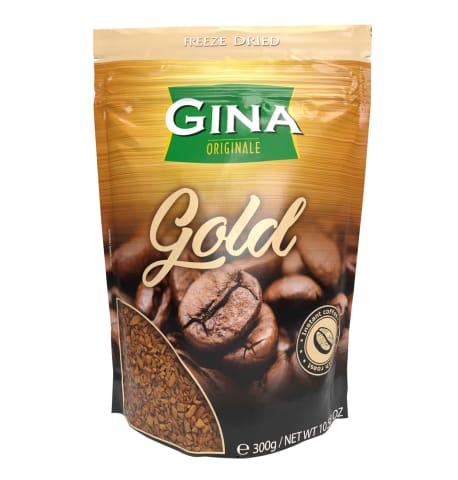 ⁨Gina Originale Gold Kawa Rozpuszczalna 300 g⁩ w sklepie Wasserman.eu