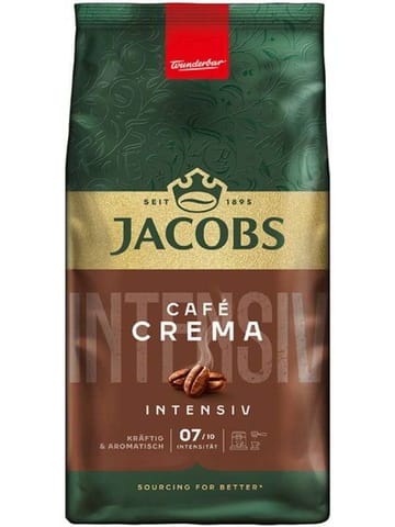 ⁨Jacobs Cafe Crema Intensiv Kawa Ziarnista 1 kg⁩ w sklepie Wasserman.eu