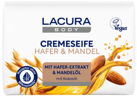 ⁨Lacura Hafer & Mandelöl Mydło w Kostce 150 g⁩ w sklepie Wasserman.eu