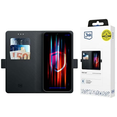 ⁨3MK Wallet Case Sam S24 FE S721 czarny/black⁩ w sklepie Wasserman.eu