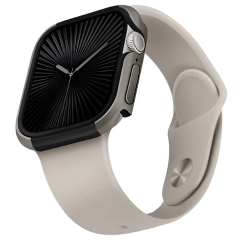 ⁨UNIQ etui Valencia Apple Watch Series    46mm srebrny/titanium silver⁩ w sklepie Wasserman.eu