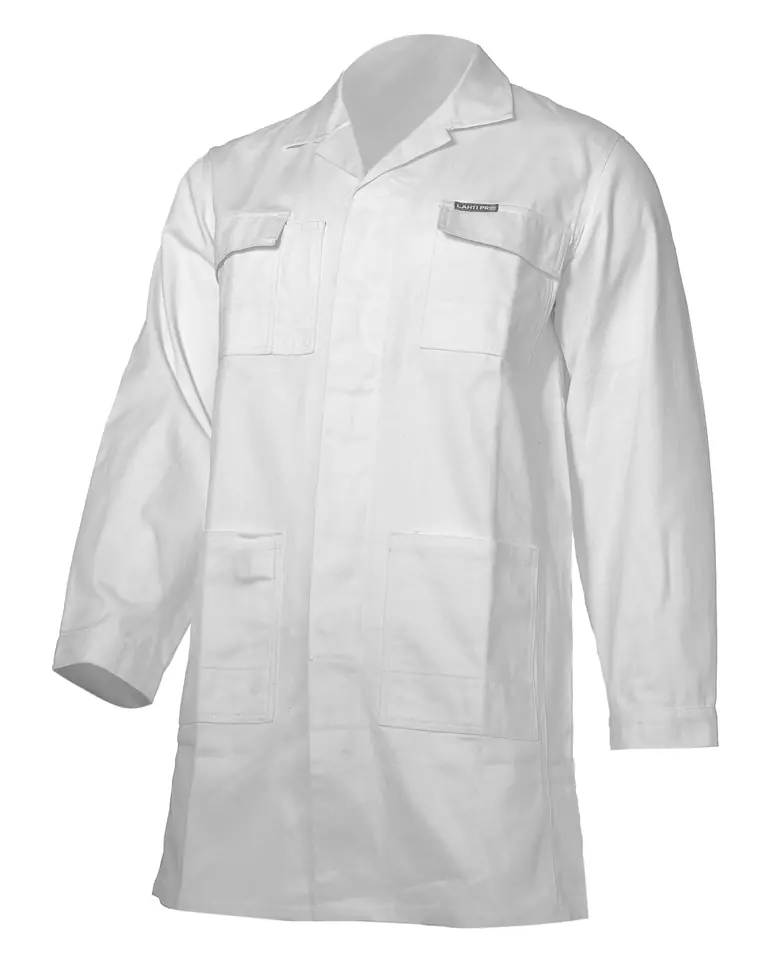 ⁨White apron 100% cotton, 240g/m2, "s", ce, lahti⁩ at Wasserman.eu