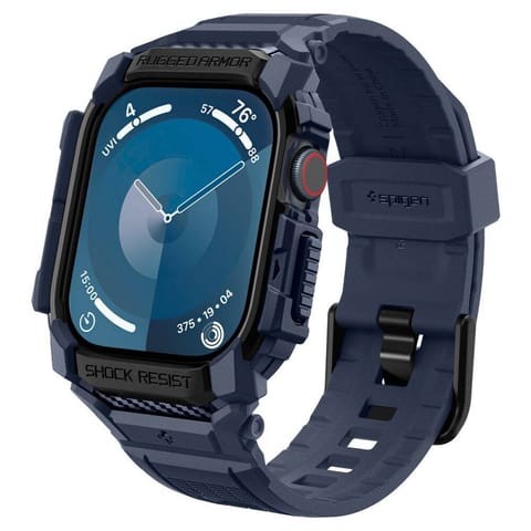 Pasek do APPLE WATCH 10 (46MM) Spigen Rugged Armor ”Pro” granatowe w sklepie Wasserman.eu