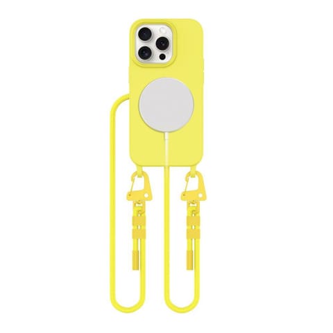 ⁨Etui IPHONE 15 PRO Tech-Protect Magnecklace MagSafe żółte⁩ w sklepie Wasserman.eu