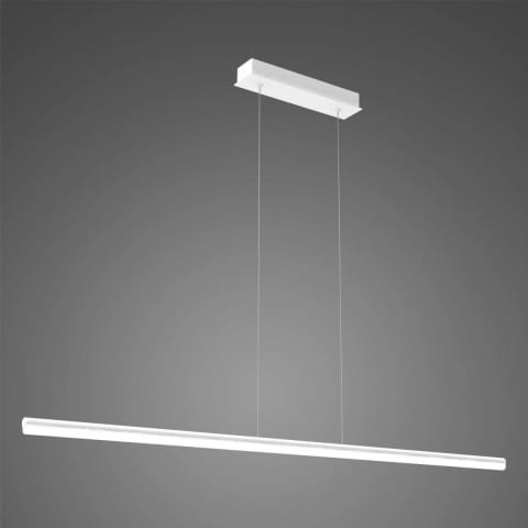 ⁨Lampa wisząca Linea No.1 150cm biała 3k (Barwa światła delikatnie ciepła, Kolor Biały, Możliwość ściemniania nie)⁩ w sklepie Wasserman.eu