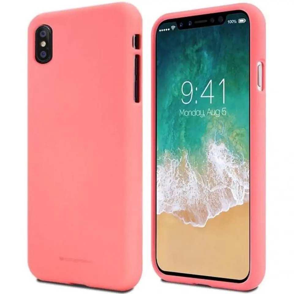 ⁨Mercury Soft iPhone 12 Pro Max 6,7" różowy/pink⁩ w sklepie Wasserman.eu