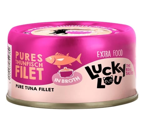 ⁨Lucky Lou Extrafood Tuńczyk w bulionie puszka 70g⁩ w sklepie Wasserman.eu