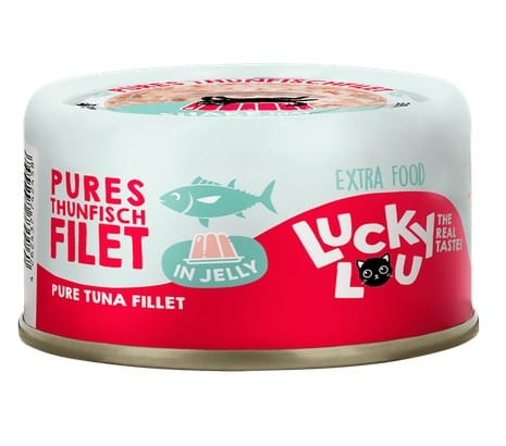 ⁨Lucky Lou Extrafood Tuńczyk w galaretce puszka 70g⁩ w sklepie Wasserman.eu
