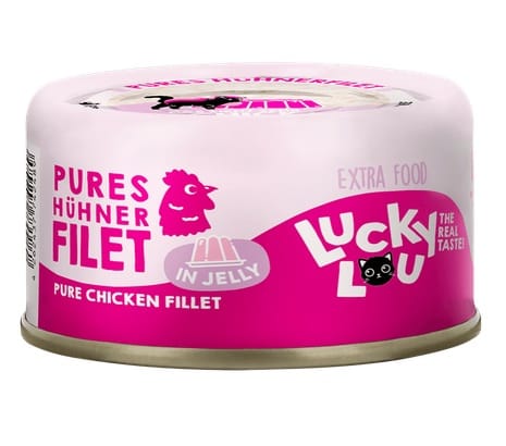 ⁨Lucky Lou Extrafood Kurczak w galaretce puszka 70g⁩ w sklepie Wasserman.eu